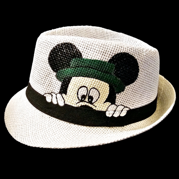 Accessories - Hand Painted Mickey Mouse Fedora Hat
